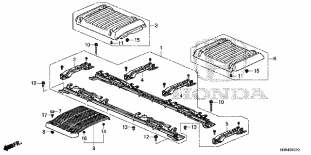 Seat Rail (1) for 2021 Honda Odyssey #0
