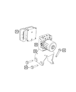 68734220AA - Brakes: Anti-lock Brake System Hydraulic Control Unit for Mopar Image