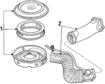 D9TZ9600C - Engine: Air Cleaner Assembly for Ford Image