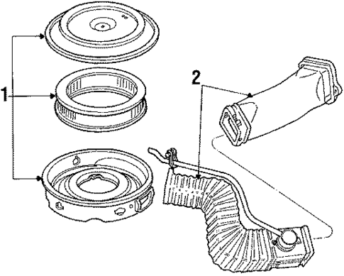 Air Intake for 1988 Ford E-250 Econoline Club Wagon #0