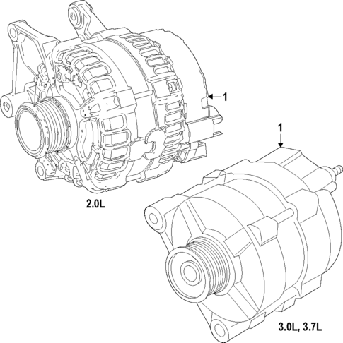 Alternator for 2022 INFINITI Q50 #1
