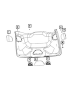 6GA57DX9AA - Interior Trim: Access Panel, Left for Mopar Image