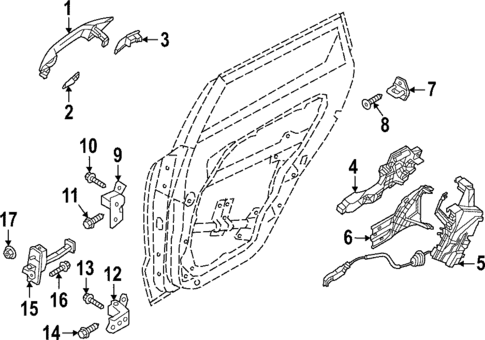 Lock & Hardware for 2025 Kia Sportage #1