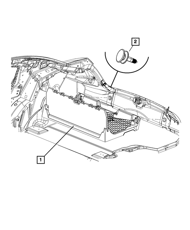 1EA141X9AB - : Floor Cargo Organizer Bin for Mopar Image