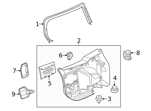 Interior Trim - Back Door for 2019 Mini Cooper Clubman #0