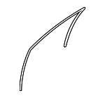 80330JM00B - Body: Run Weather-strip for Nissan: Rogue, Rogue Select Image