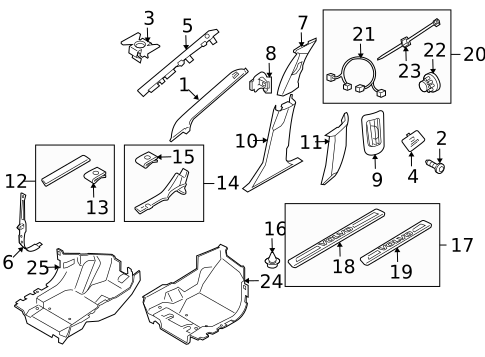 Interior Trim - Pillars for 2013 Volvo XC60 #0