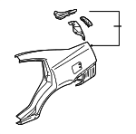 5301C831 - : Quarter Panel for Mitsubishi: Galant Image