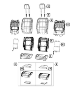 7AS45CV5AC - Interior Trim: Front Seat Back Cover, Right for Mopar Image