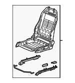 81126TLAC01 - Body: Seat Frame for Honda: Accord, Civic, CR-V, Insight Image