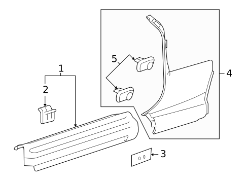 Interior Trim - Pillars for 2008 Saturn Sky #0