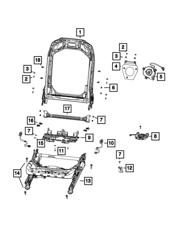 68591223AC - : Seat Back Blower for Mopar Image