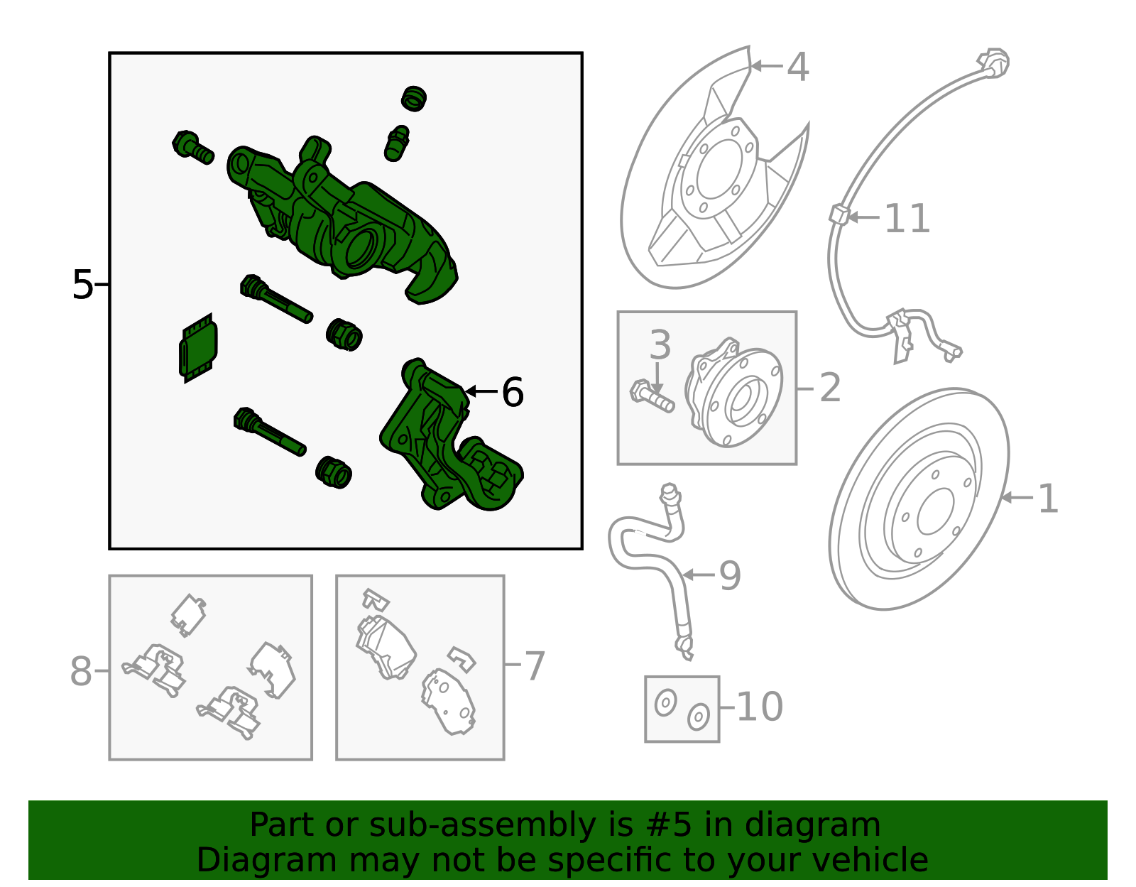 2014-2018 Mazda 3 OEM NEW 2014-2018 Mazda 3 Driver Side Caliper