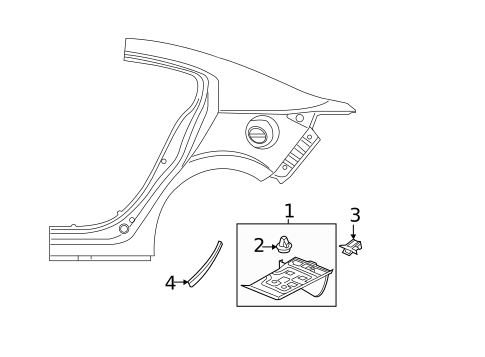 Exterior Trim - Quarter Panel for 2014 Mazda 3 #0