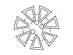 4250B368 - : Wheel, Alloy for Mitsubishi: Outlander Image