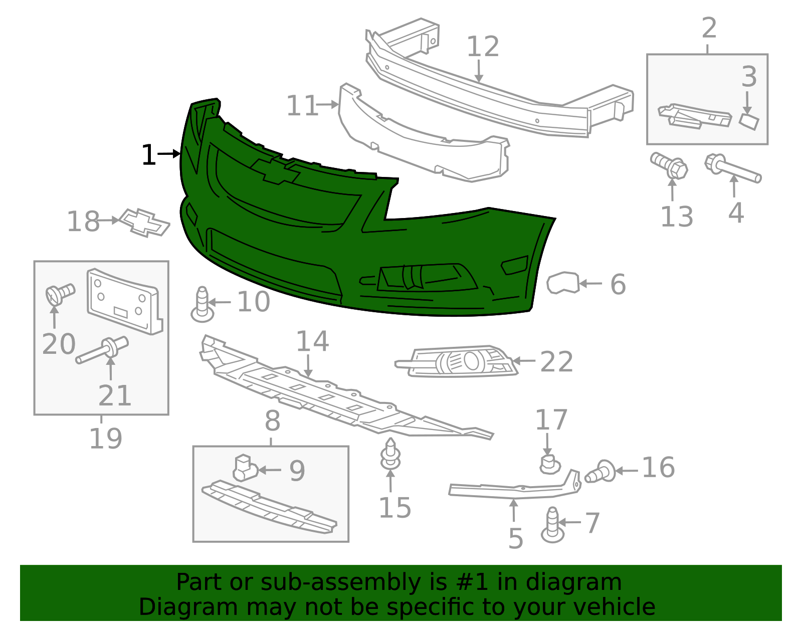 95242011 2011-2014 Chevrolet Cruze Front Bumper Cover 95217521 | OEM Parts Online