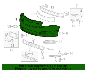 2011-2014 Chevrolet Cruze Front Bumper Cover 95217521 GM ...