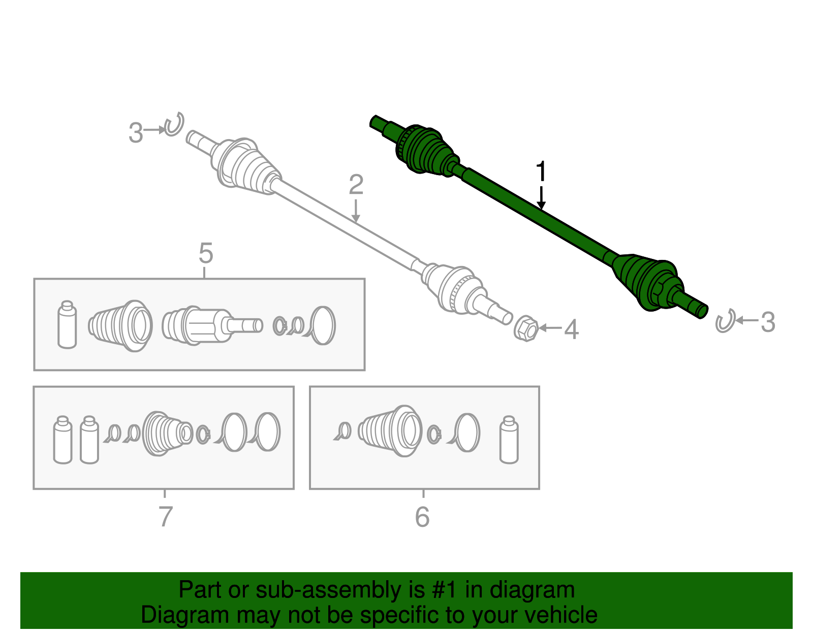 RTA6-25-50X - Axle Assembly - 2017-2025 Mazda CX-5 | Mazda Swag