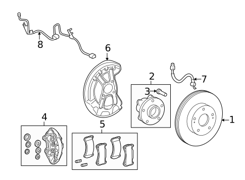 Front Brakes for 2022 Lexus IS300 #0