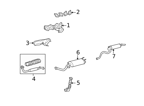 Exhaust Manifold for 2007 Lexus LX470 #0