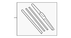852220T030 - Body: Windshield Wiper Blade (Left, Front) for Toyota: Corolla, Venza Image
