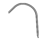 73525SYY000 - Body: Dam for Honda: Accord, Civic, Clarity, CR-Z, Fit, HR-V, Insight, Odyssey, Pilot Image