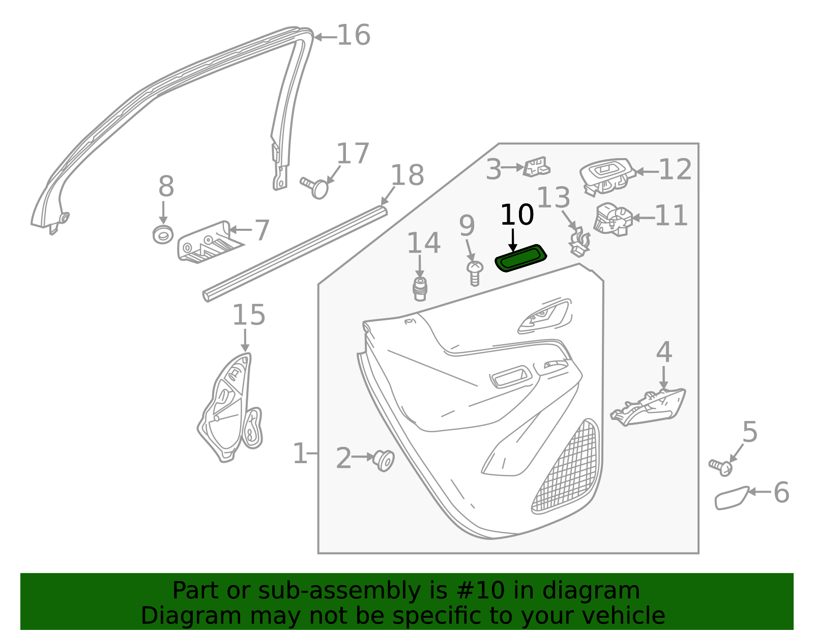 84137386 - Jet Black Driver Side Door Armrest Pull Cup Bolt Cap 2018 ...