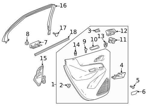 Rear Door for 2019 Chevrolet Equinox #2