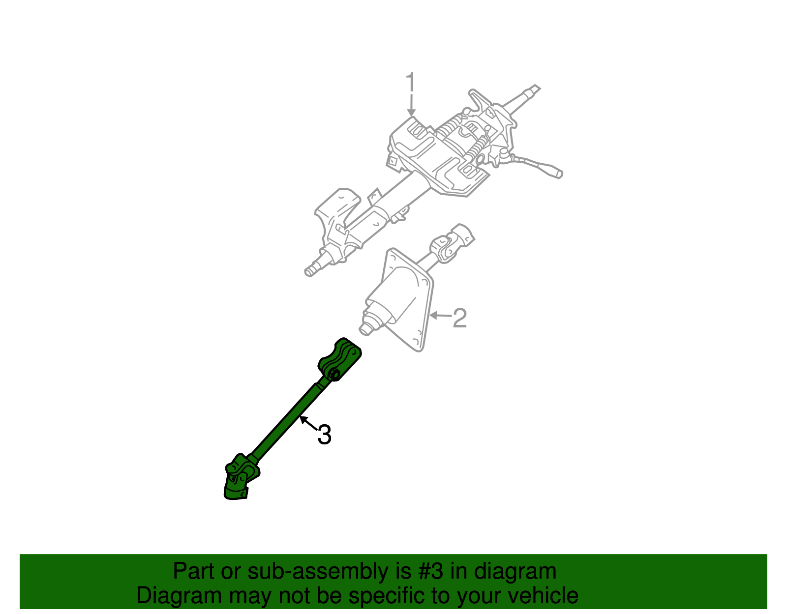 56400-3E110 - Lower Shaft 2003-2009 Kia Sorento | Kia.Parts Store