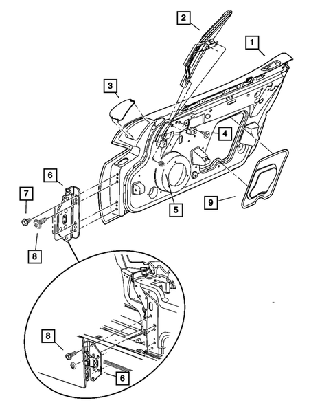 Front Door for 2004 Dodge Viper #1