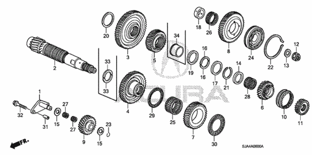 AT Countershaft for 2007 Acura RL #0