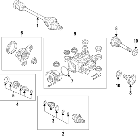 Rear Axle for 2019 Audi Q3 #0