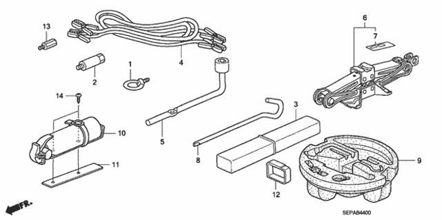 Tools - Jack for 2008 Acura TL #0