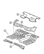 55275553AD - Body Sheet Metal Except Doors: Rear Floor Pan Panel for Mopar Image