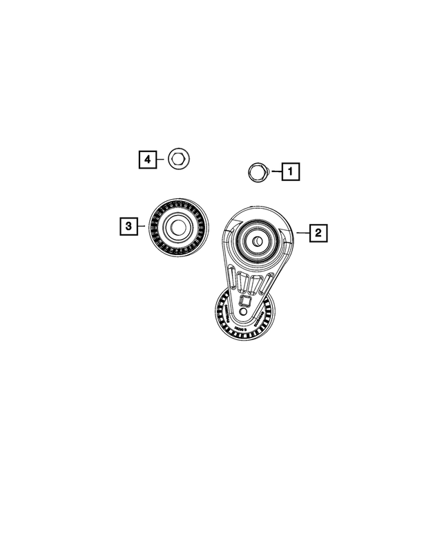 6104225AA - Cooling: Hex Flange Head Bolt for Mopar Image