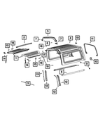 5VN11TZZAQ - Body Sheet Metal Except Doors: Targa Top Panel, Left for Mopar Image