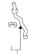 5Q0122449C - : By-Pass Hose for Volkswagen: Beetle, Golf, Golf SportWagen, Jetta, Passat Image