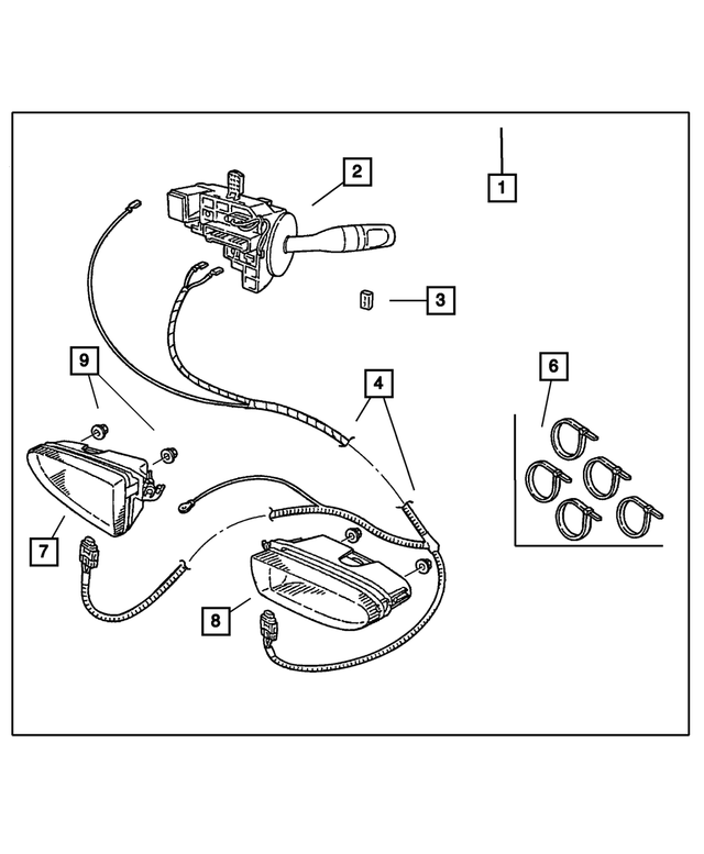 5073049AC - Mopar Accessories - Component Parts: Multifunction Switch for Mopar Image