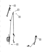 6509460AA - Restraints: Hex Nut for Mopar Image