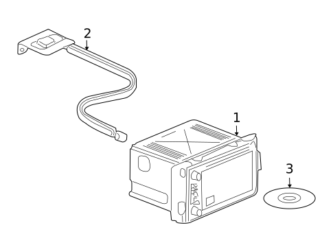 Navigation System Components for 2010 Hummer H3T #0