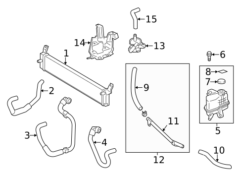 Inverter Cooling Components for 2016 Lexus ES300h #0