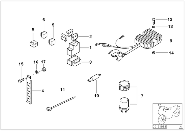 61312346432 - : Voltage Regulator         for BMW-Motorrad Image