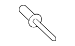 N91262301 - Body: Roof Molding Rivet for Audi Image