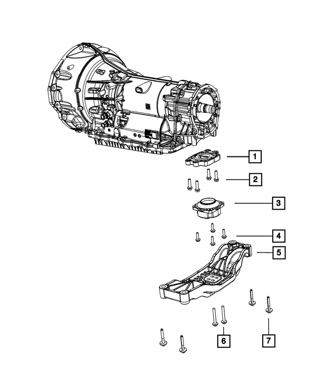 6102048AA - 845RE; 8-Speed; Automatic Transmission: Hex Head Bolt And Washer for Mopar Image