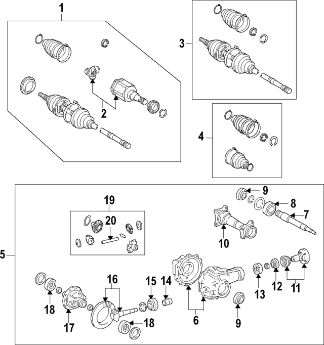 4123134040 - Front Drive Axle: Pinion Spacer for Lexus: LX570 Image