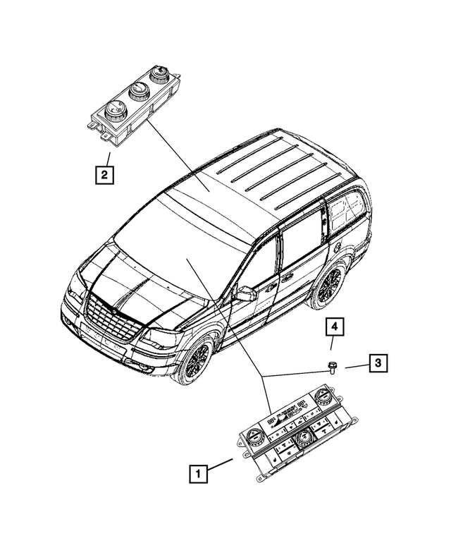 55111805AJ - Electrical: A/c And Heater Control for Mopar Image image