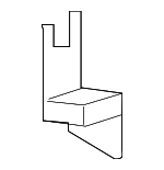 585880E030 - Body: Pad for Toyota: Highlander Image