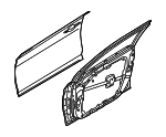 76004C1010 - Body: Door Shell for Hyundai Image
