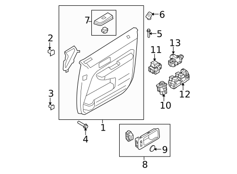 Mirrors for 2010 Ford Edge #1