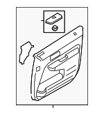 7T4Z7823942AE - Body: Door Trim Panel for Ford: Edge Image
